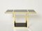 Mid-Century Italian Brass & Black Opaline Console Table, 1970s, Image 10