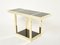 Mid-Century Italian Brass & Black Opaline Console Table, 1970s 6