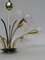 Florale Deckenlampe mit Acrylglas Blumen, 1950er 11