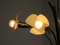 Lámpara de techo floral con flores de vidrio acrílico, años 50, Imagen 6