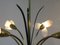 Florale Deckenlampe mit Acrylglas Blumen, 1950er 5