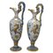 Artistic Ceramic Amphorae Vases from Deruta, 1930s, Set of 2 1