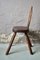 Brutalistischer Stuhl aus Holz 10