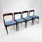 Mid-Century Rosewood Dining Chairs, 1960s, Set of 4 1
