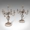 Antique French Edwardian Decorative Candleholders, 1890s, Set of 2 2