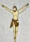 Großes polychromes geschnitztes Corpus Christi Kruzifix aus Mitteleuropa, 15. Jh., Lindenholz 23