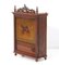 Antique Black Forest Carved Oak Wall Cabinet, 1900s, Image 1