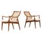 Model 146 Easy Chairs by Peter Hvidt & Orla Mølgaard-Nielsen for France & Son, 1950s, Set of 2 1