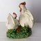Französische Hühnerfamilie aus Keramik, 1900er 4