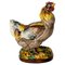 Figura de gallo de cerámica, Francia, década de 1900, Imagen 1
