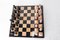 French Chess Board in Pink and Black Marble, 1980s, Set of 33 2