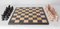 Französisches Schachbrett aus Rosa & Schwarzem Marmor, 1980er, 33 . Set 7