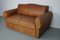 French Art Deco Moustache Back Club 2-Seater Sofa in Leather, 1940s 2