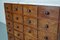 Dutch Oak Apothecary or Barber Cabinet with Marble Top, Early 1900s 3