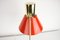 Lámpara de mesa en naranja, años 70, Imagen 5