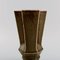Cubist Vase in Glazed Stoneware by Lisa Engquist for Bing & Grøndahl, Image 5