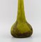 Large Art Nouveau Floor Vase in Green Matte Art Glass from Daum Nancy, France, 1930s 4