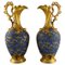 Large Jugs in Hand-Painted Porcelain from Limoges, France, 1930s, Set of 2, Image 1