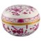 Early 20th Century Pink Lidded Trinket Box in Hand-Painted Porcelain from Meissen 1