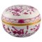 Rosafarbenes Schmuckkästchen mit Deckel aus Handbemalter Porzellan, Frühes 20. Jh. von Meissen 1