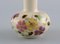 Cream-Colored Porcelain Vase with Hand-Painted Flowers from Zsolnay 4