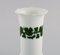 Grüne Efeu Vine Vase und Schale aus handbemaltem Porzellan von Meissen, 1940er, 2er Set 6