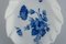 Blattförmiges Geflochtenes Teller mit Blauen Blumen von Royal Copenhagen, 1960er, 2er Set 4
