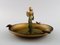 Large Art Deco Ashtray and Bowl in Patinated Metal from Zicu, Sweden, Set of 2 4
