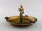 Large Art Deco Ashtray and Bowl in Patinated Metal from Zicu, Sweden, Set of 2, Image 4