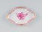Piezas de porcelana india pequeña rosa con flores moradas de Herend. Juego de 3, Imagen 3