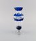 Mid-Century Vase in Clear and Blue Art Glass, Image 2