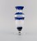 Mid-Century Vase in Clear and Blue Art Glass, Image 3