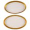 Service No. 607 Oval Porcelain Dishes from Royal Copenhagen, 1944, Set of 2 1