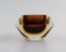 Art Glass Smoky Mouth-Blown Angular Murano Bowl, 1960s 2