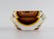 Art Glass Smoky Mouth-Blown Angular Murano Bowl, 1960s 3