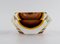 Art Glass Smoky Mouth-Blown Angular Murano Bowl, 1960s, Image 3