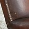 Antique French Leather Club Chair, 1930s, Image 8