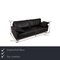 Ego 3-Seater Sofa in Black Leather by Rolf Benz 2