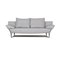 1600 3-Seater Sofa in Ice Blue Leather by Rolf Benz 1