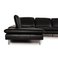 Loop Corner Sofa in Black Leather by Willi Schillig, Image 7