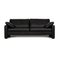 Conseta 2-Seater Sofa in Black Leather from Cor 1