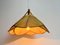 Lampe à Suspension Uchiwa Mid-Century de style Ingo Maurer, 1970s 17