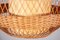 Organic Wicker and Rattan Globe Pendant Light, 1950s, Image 7