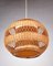 Organic Wicker and Rattan Globe Pendant Light, 1950s, Image 5