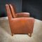 Fauteuil Club Vintage en Cuir Marron 3