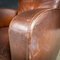 Club chair vintage in pelle marrone, Immagine 7