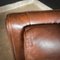 Fauteuil Club Vintage en Cuir Marron 9