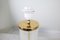Mid-Century B-019 Glass and Brass Table Lamp from Bergboms, Sweden, 1960s, Image 14