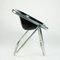 Black Plastic Plona Folding Chair attributed to Giancarlo Piretti for Castelli, Italy, 1970s 5