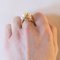 Vintage 18 Karat Gold Ring mit Perlen, 1960er 14